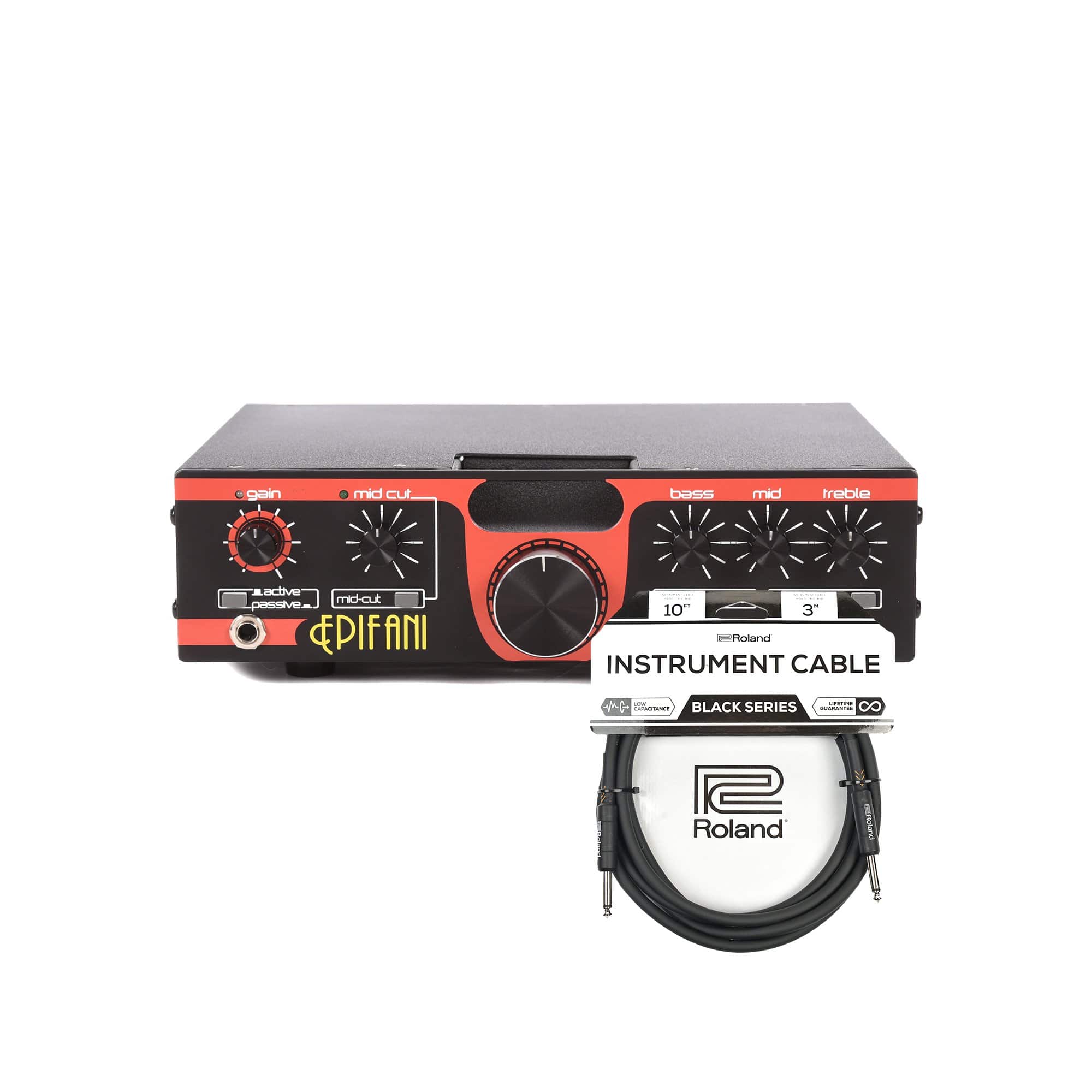 Epifani Piccolo 350W Ultra Light Bass Head 4 Ohms Cable Bundle Amps / Bass Heads