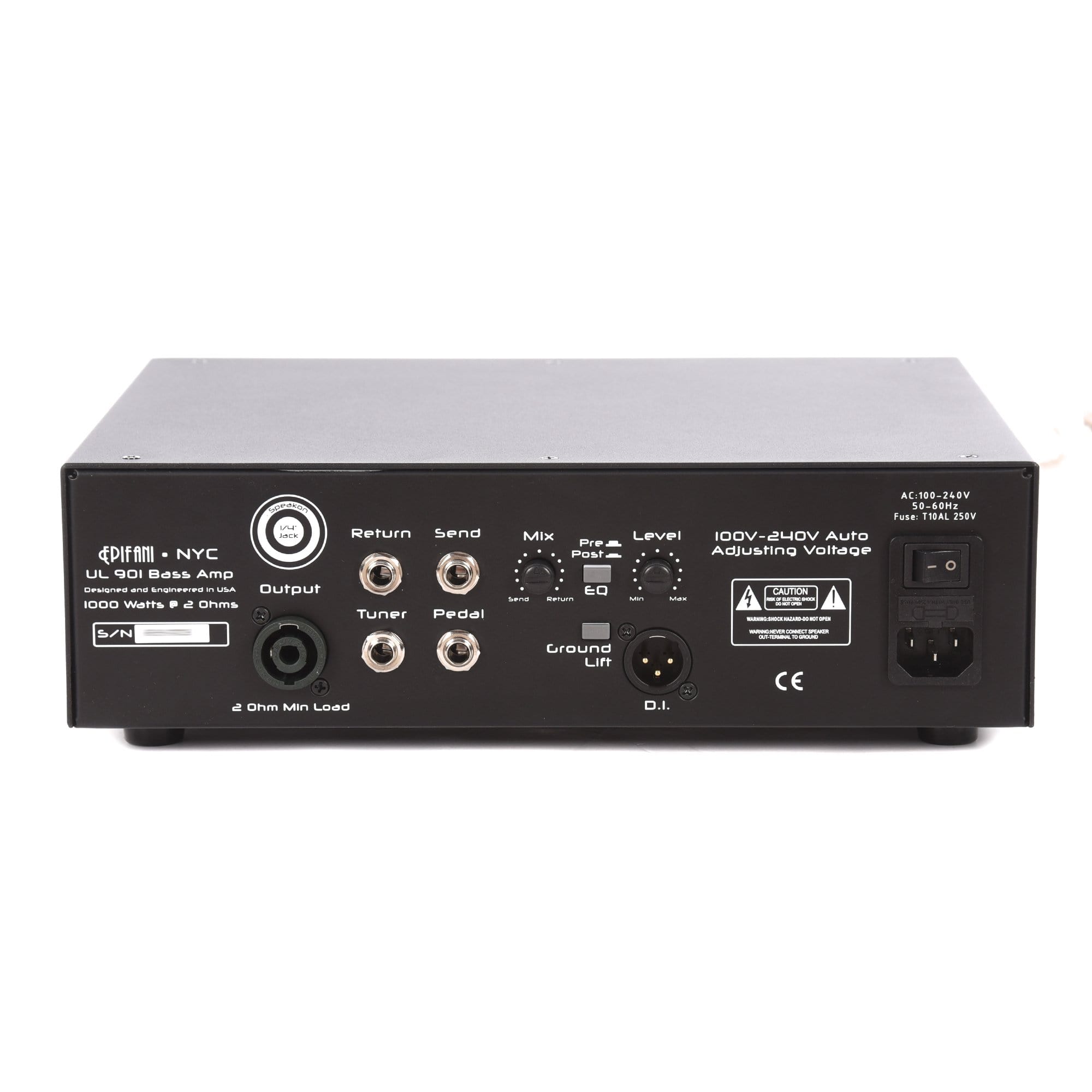 Epifani UL-901 1000W Bass Head 2 Ohms Amps / Bass Heads