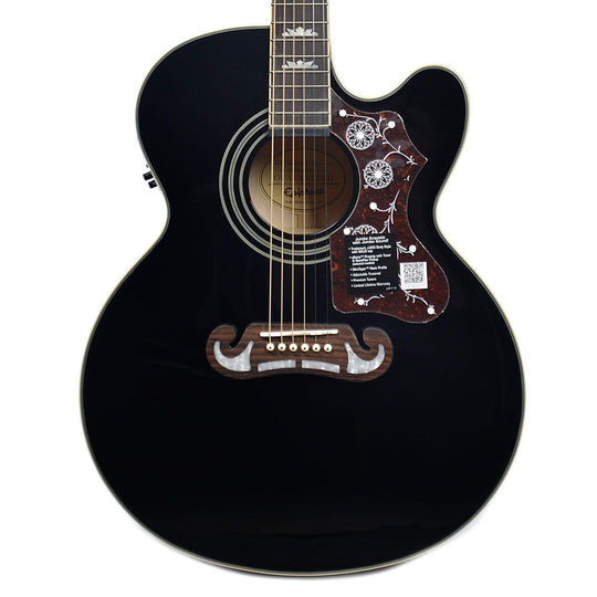 Epiphone EJ-200SCE Solid Top Acoustic-Electric Black Acoustic Guitars / Built-in Electronics