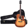 Epiphone Masterbilt DR-400MCE Acoustic-Electric Violin Sunburst and Epiphone Hardshell Case Bundle Acoustic Guitars / Built-in Electronics