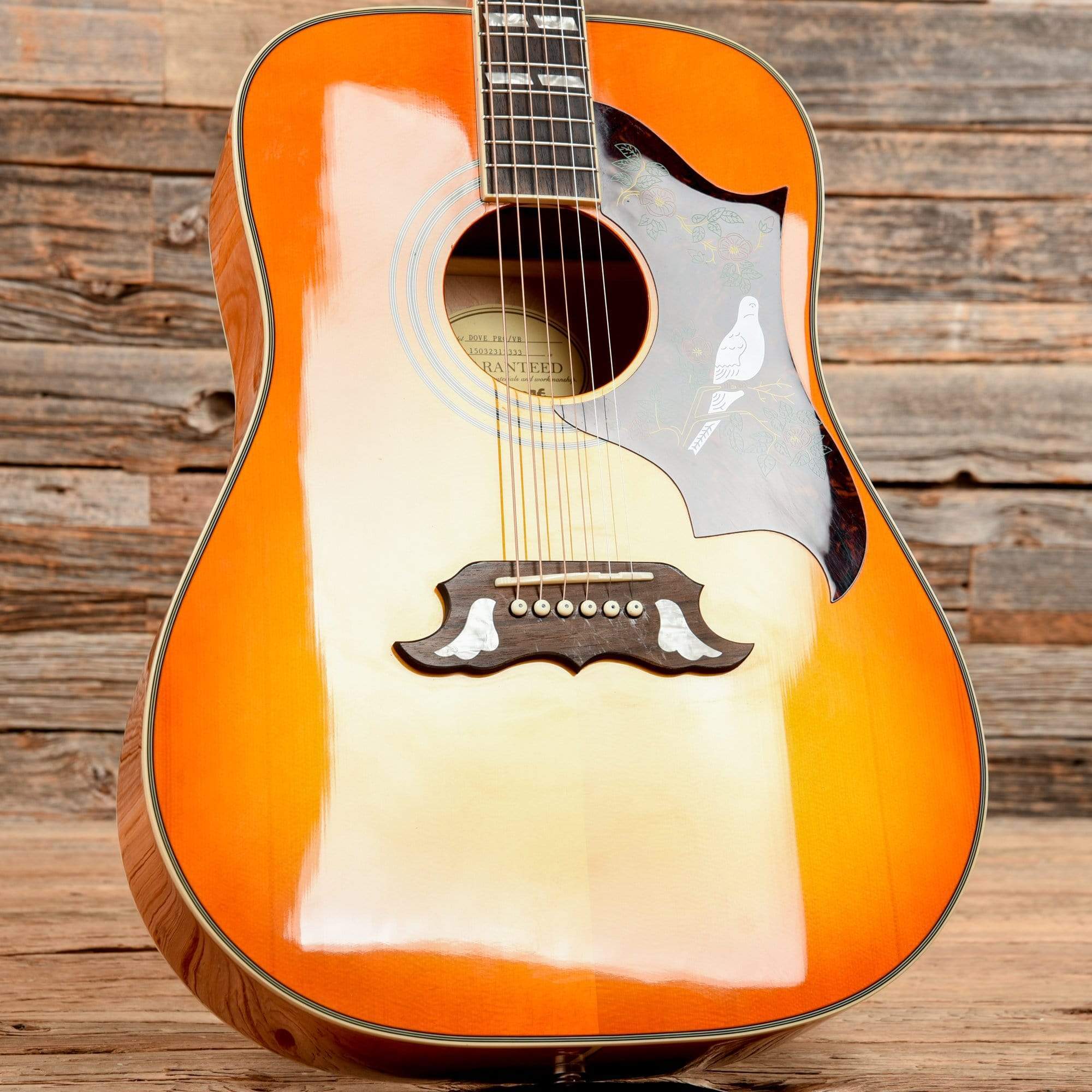 Epiphone Dove PRO Sunburst 2015 Acoustic Guitars / Dreadnought