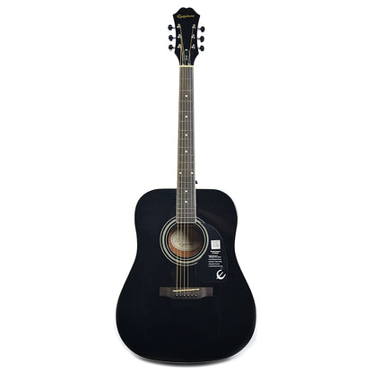 Epiphone DR-100 Dreadnought Acoustic Ebony Acoustic Guitars / Dreadnought