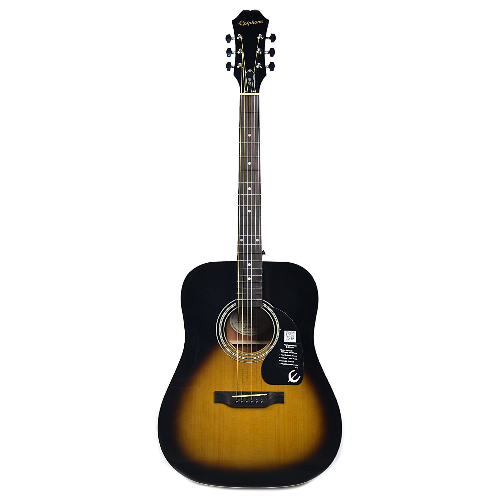 Epiphone DR-100 Dreadnought Acoustic Vintage Sunburst Acoustic Guitars / Dreadnought