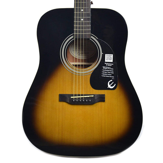 Epiphone DR-100 Dreadnought Acoustic Vintage Sunburst Acoustic Guitars / Dreadnought