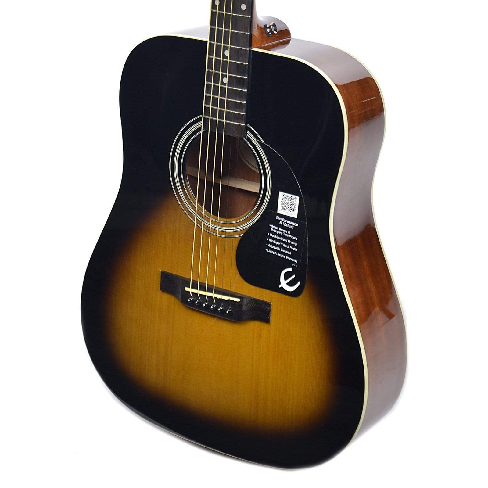 Epiphone DR-100 Dreadnought Acoustic Vintage Sunburst Acoustic Guitars / Dreadnought