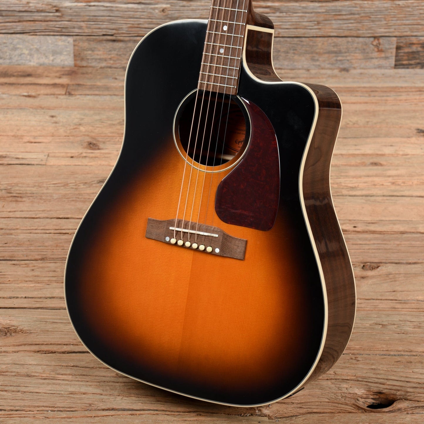 Epiphone Inspired by Gibson J-45 EC Aged Vintage Sunburst Gloss w/Fishman Sonicore Acoustic Guitars / Dreadnought