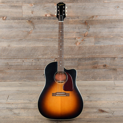 Epiphone Inspired by Gibson J-45 EC Aged Vintage Sunburst Gloss w/Fishman Sonicore Acoustic Guitars / Dreadnought