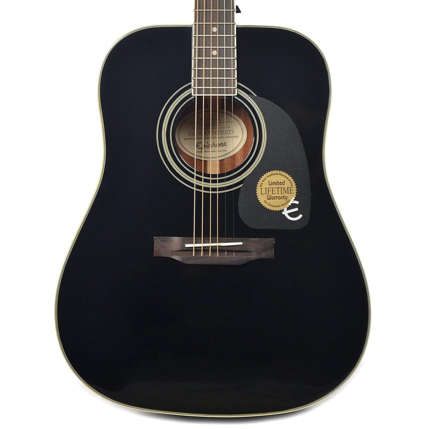 Epiphone PRO-1 Plus Dreadnought Acoustic Ebony CH Acoustic Guitars / Dreadnought