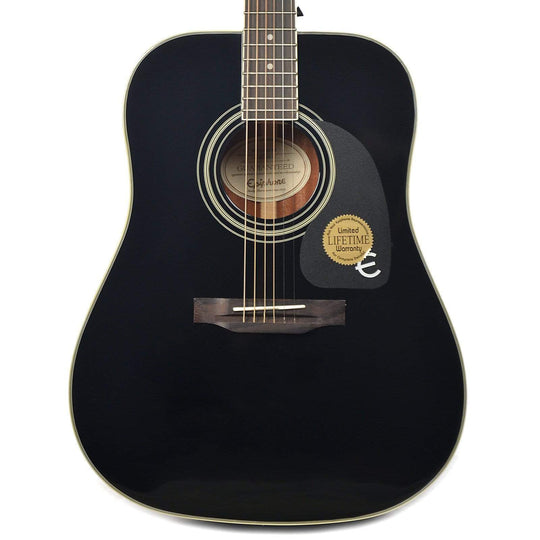 Epiphone PRO-1 Plus Dreadnought Acoustic Ebony CH Acoustic Guitars / Dreadnought