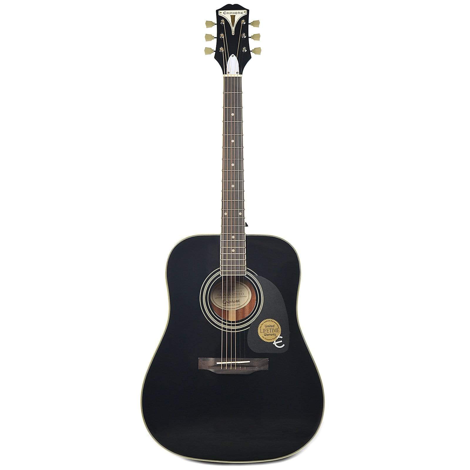 Epiphone PRO-1 Plus Dreadnought Acoustic Ebony CH Acoustic Guitars / Dreadnought
