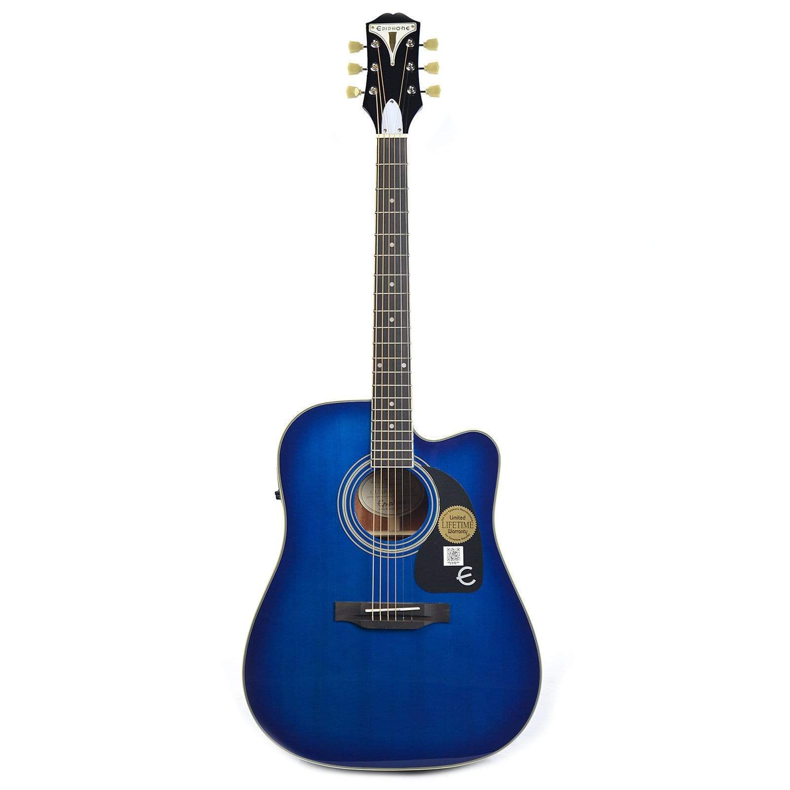 Epiphone PRO-1 Ultra Dreadnought Acoustic Trans Blue Acoustic Guitars / Dreadnought