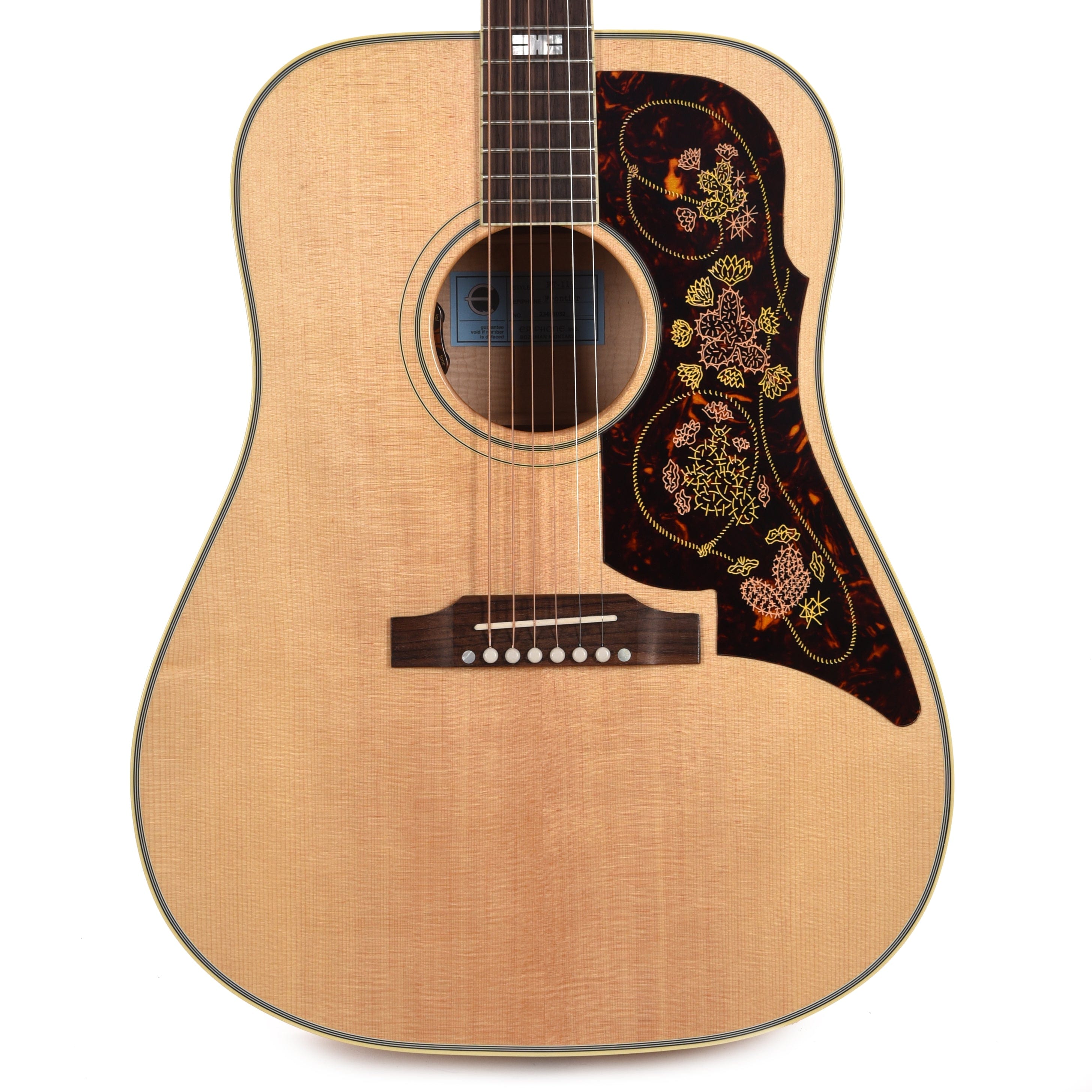 Epiphone USA Frontier Antique Natural w/Pickup Acoustic Guitars / Dreadnought