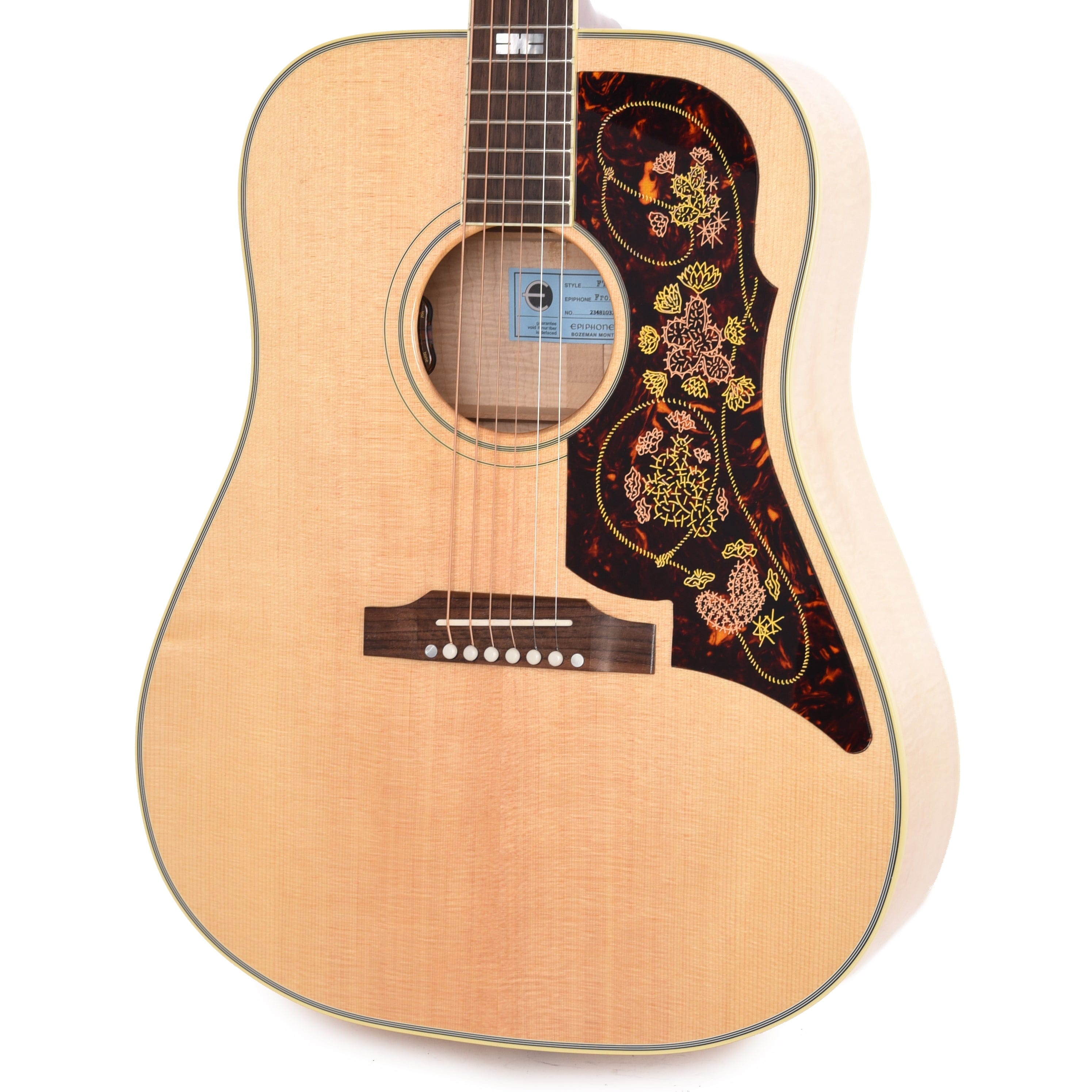 Epiphone USA Frontier Antique Natural w/Pickup Acoustic Guitars / Dreadnought
