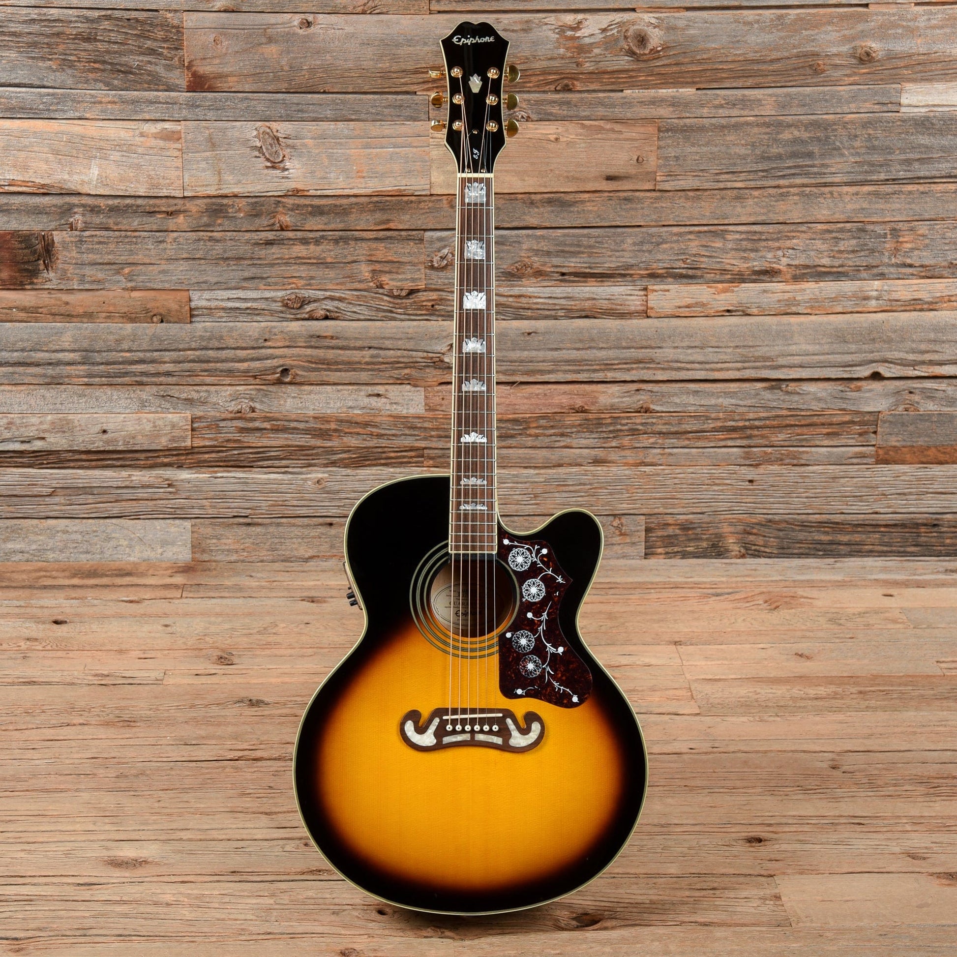 Epiphone EJ-200CE Vintage Sunburst Acoustic Guitars / Jumbo