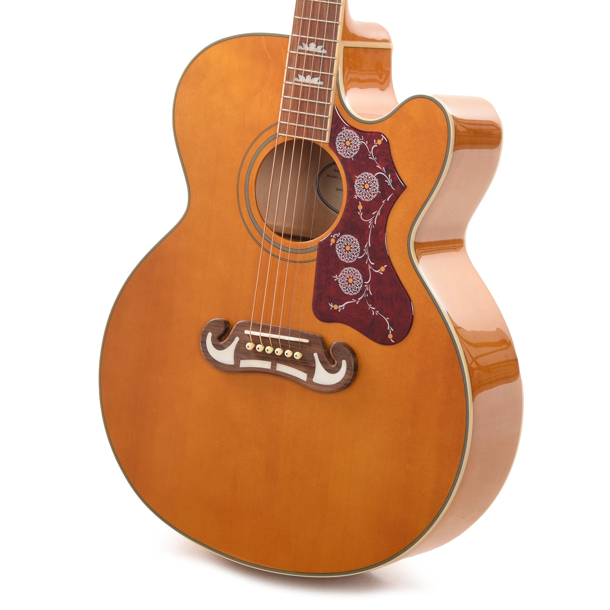 Epiphone EJ-200SCE Solid Top Vintage Natural Acoustic Guitars / Jumbo