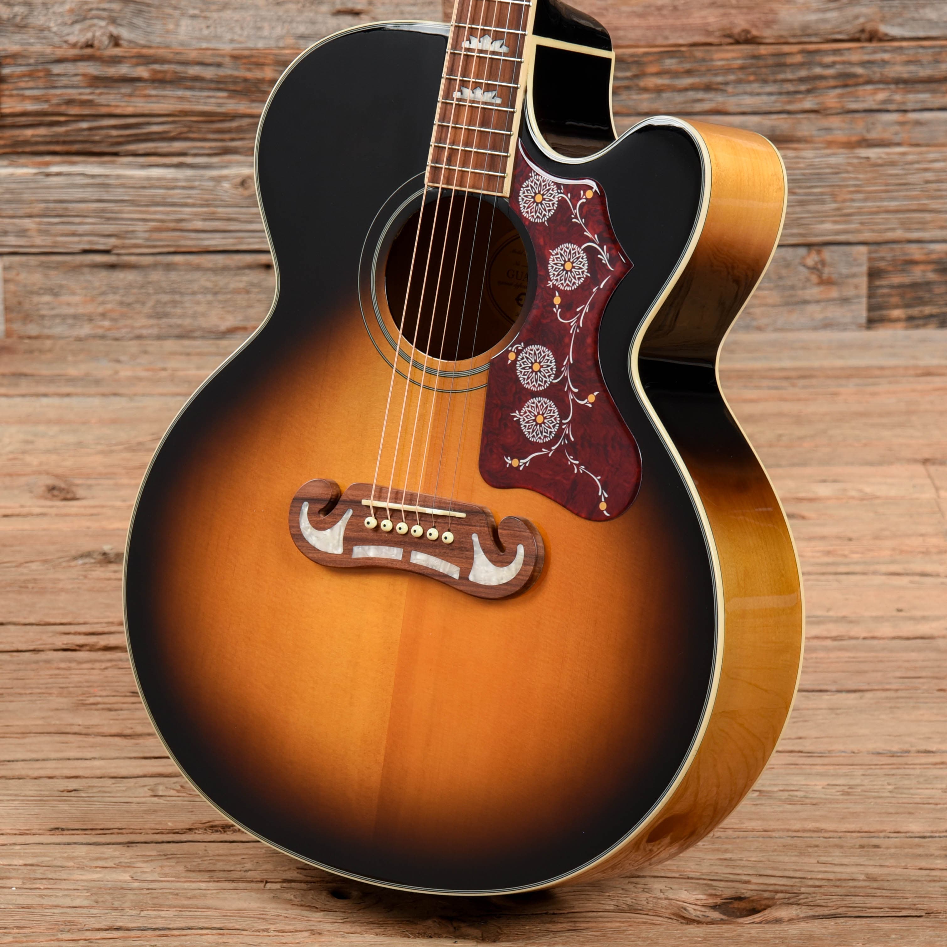 Epiphone EJ-200SCE Vintage Sunburst Acoustic Guitars / Jumbo