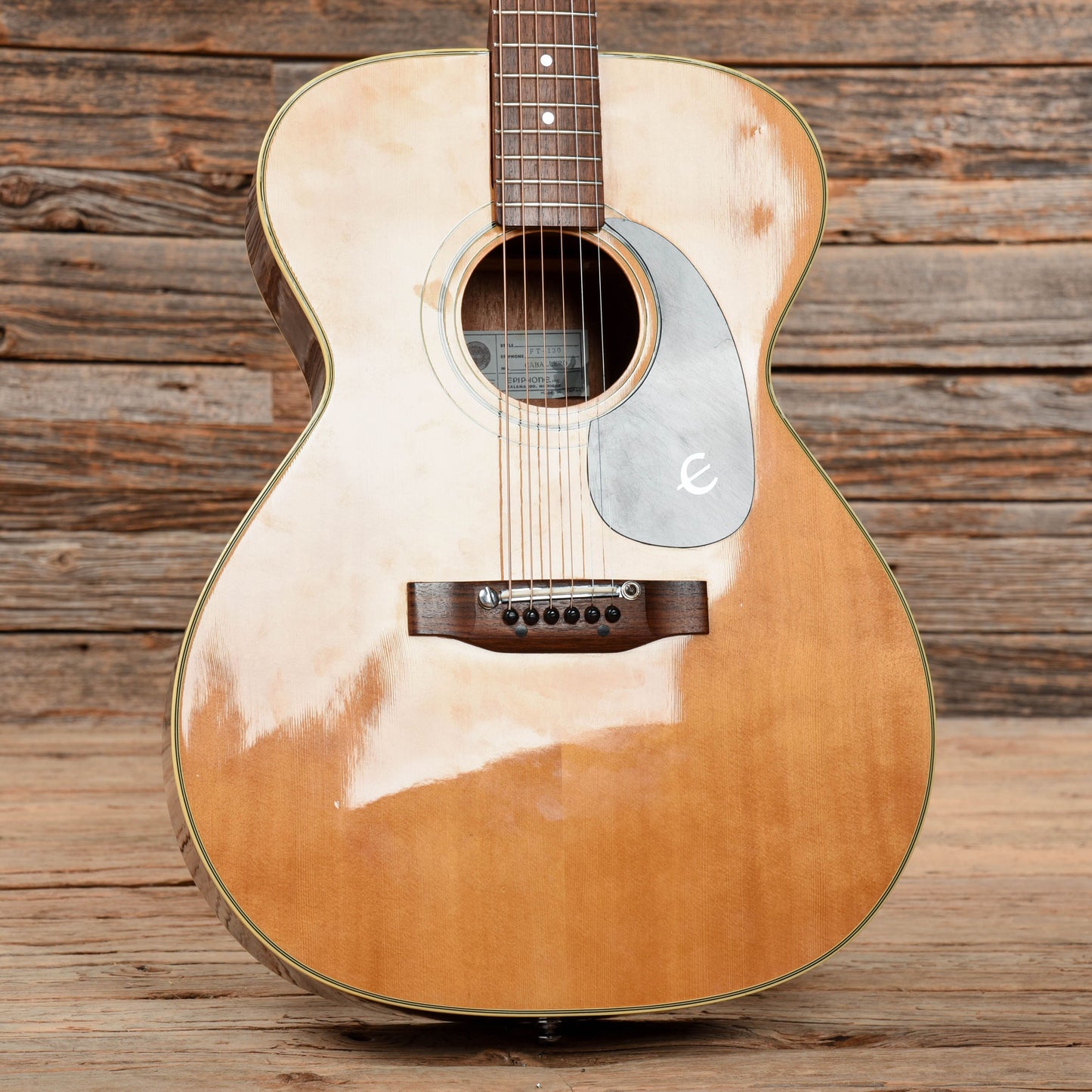 Epiphone FT-130 Caballero Natural 1970s Acoustic Guitars / OM and Auditorium