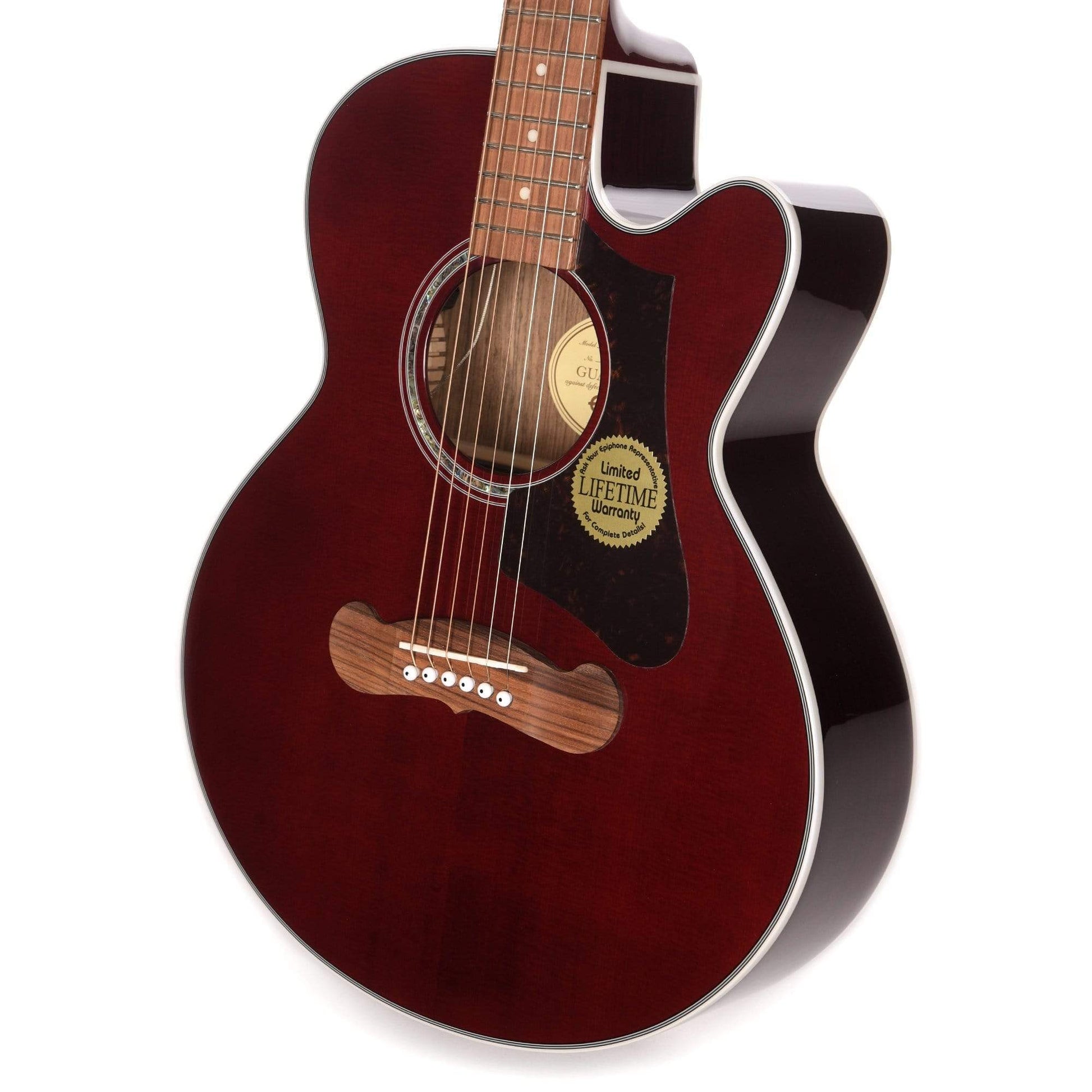 Epiphone EJ-200 Coupe Parlor Wine Red Acoustic Guitars / Parlor