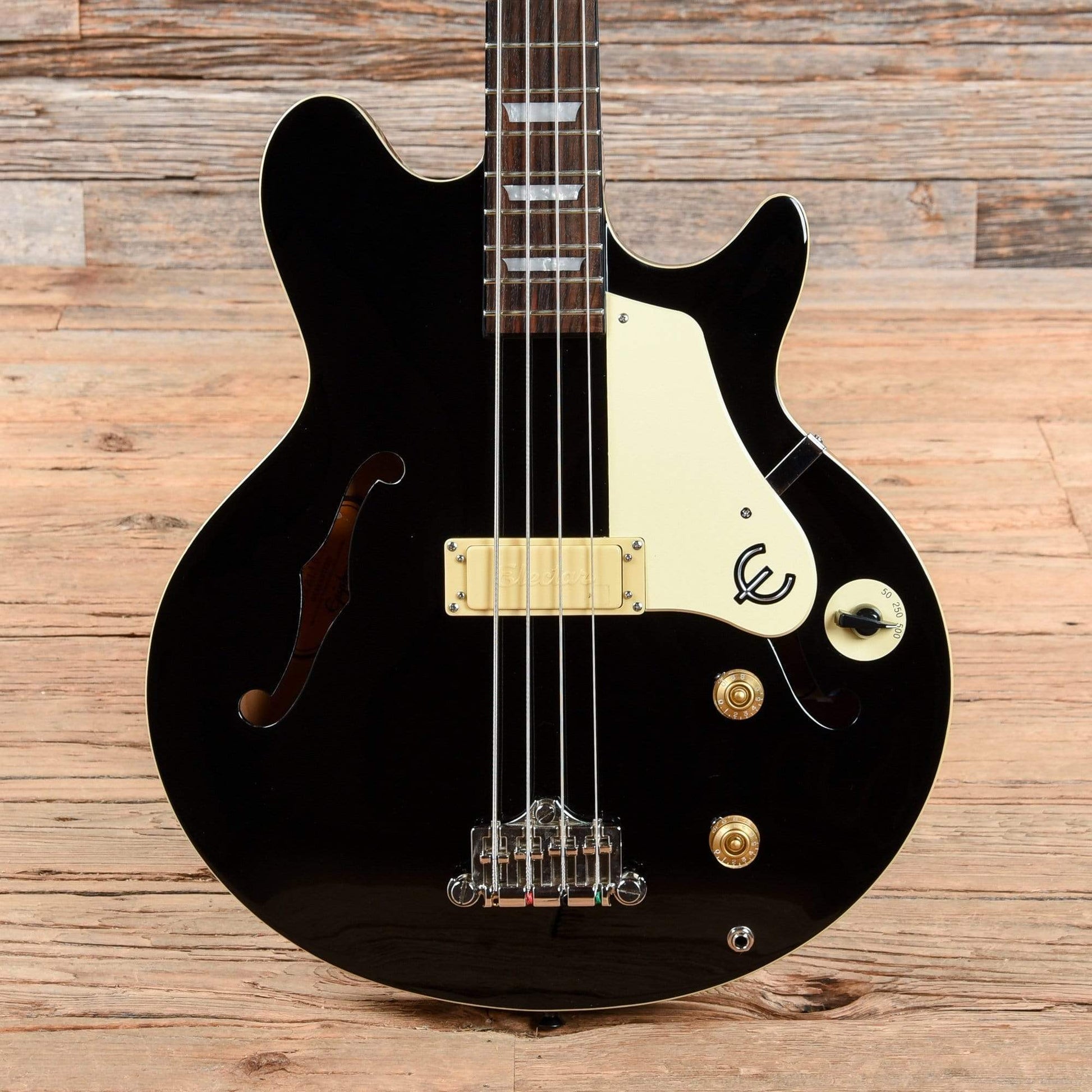 Epiphone Artist Series Jack Casady Signature Semi-Hollow Bass Black 2010 Bass Guitars / 4-String