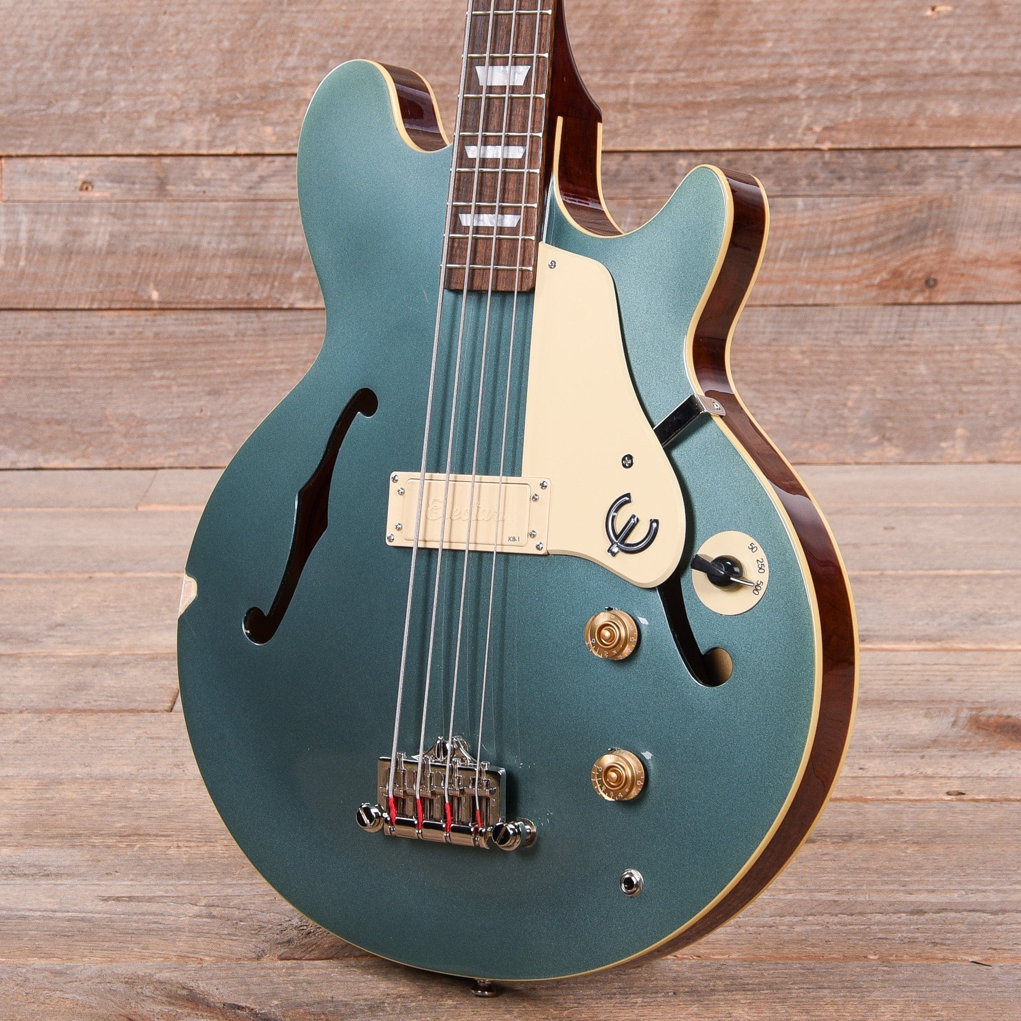 Epiphone Jack Casady Bass Faded Pelham Blue Bass Guitars / 4-String