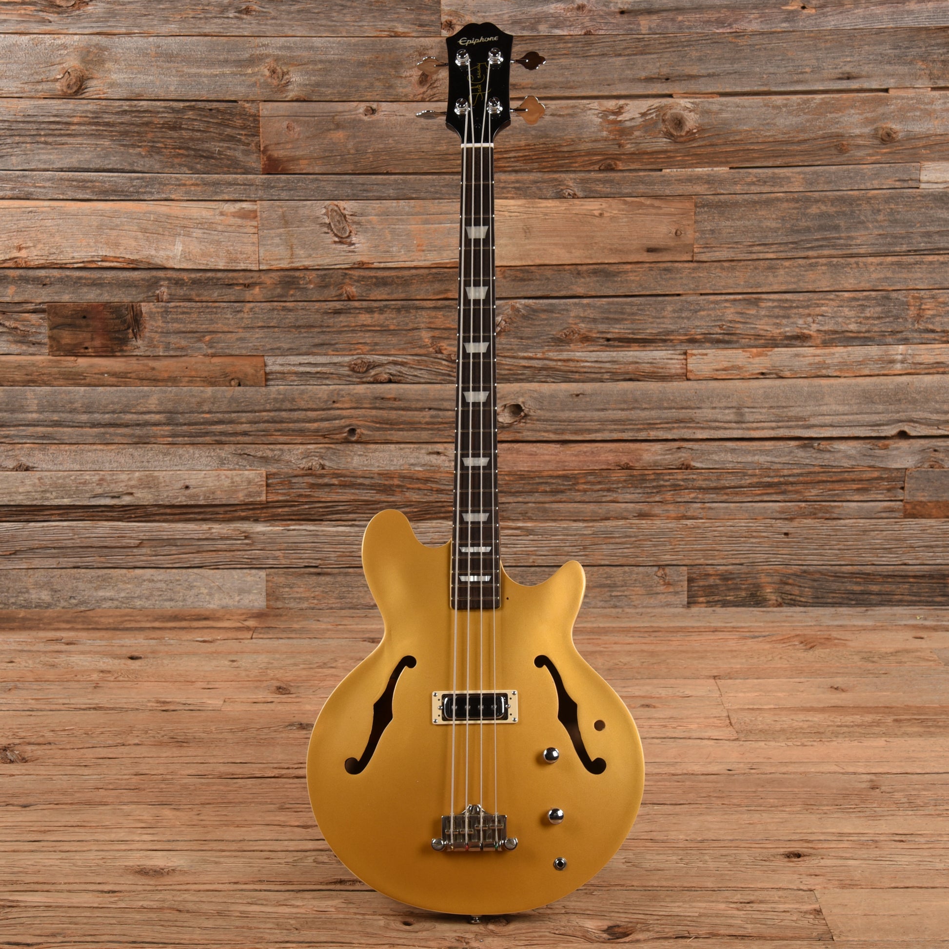 Epiphone Jack Casady Signature Bass Gold Bass Guitars / 4-String