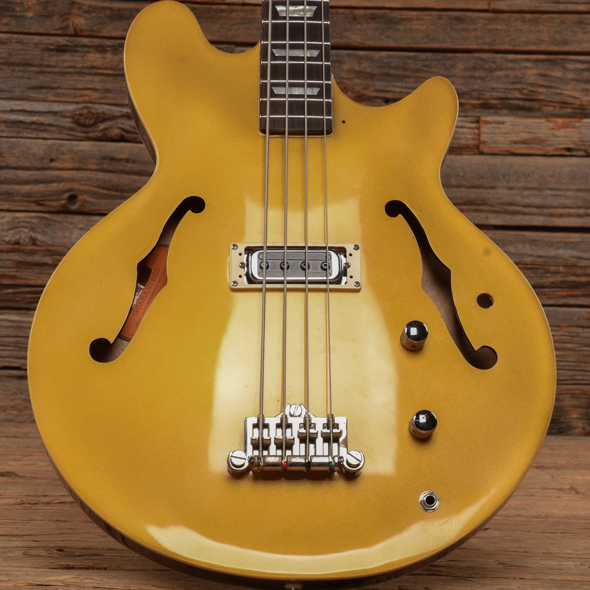 Epiphone Jack Casady Signature Bass Gold Bass Guitars / 4-String