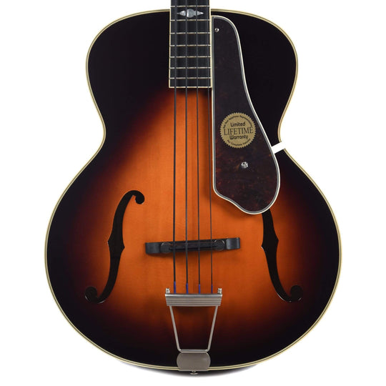 Epiphone De Luxe Classic Acoustic Electric 4 String Bass Vintage Sunburst w/F-Hole Bass Guitars / Acoustic Bass Guitars