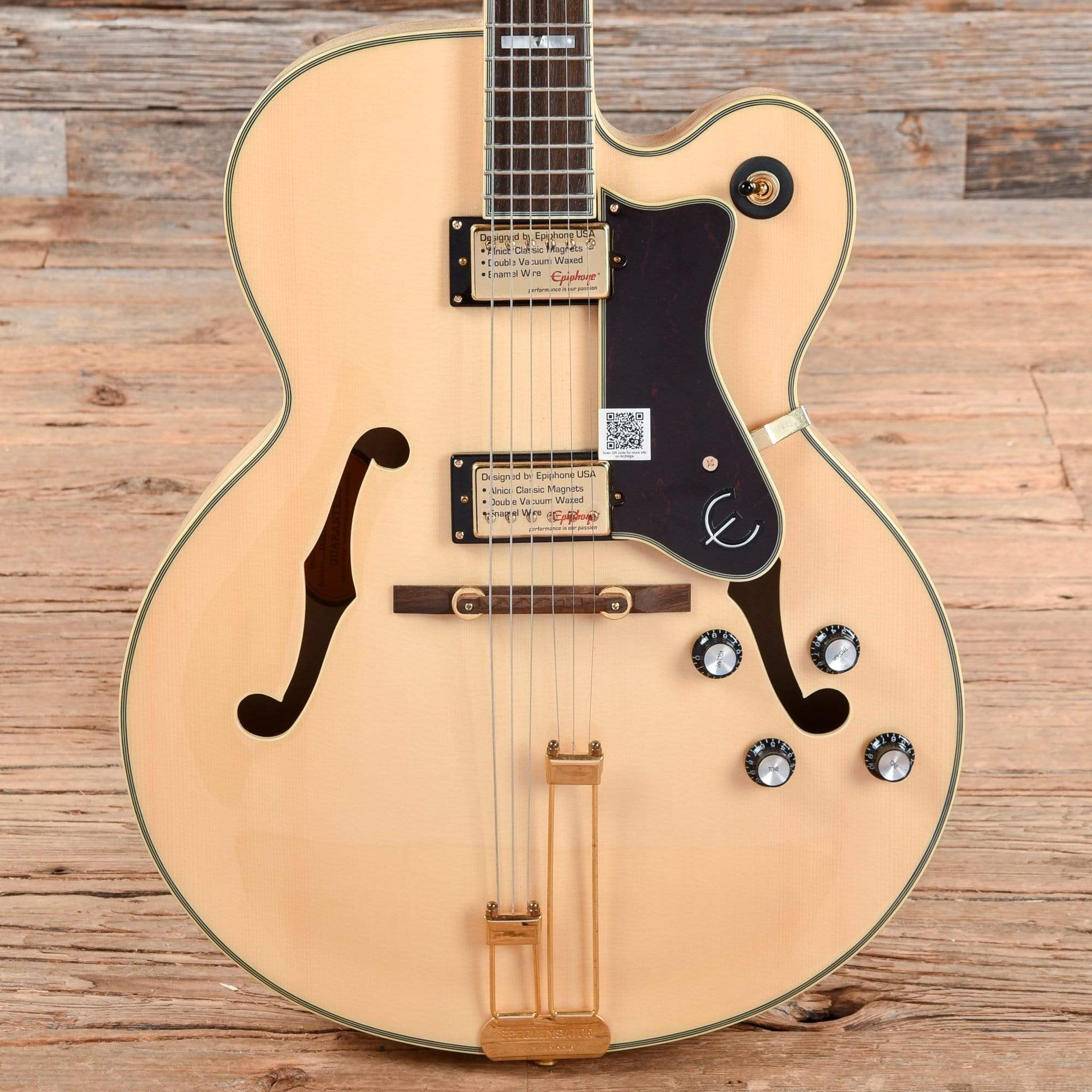 Epiphone Broadway Natural GH Electric Guitars / Archtop