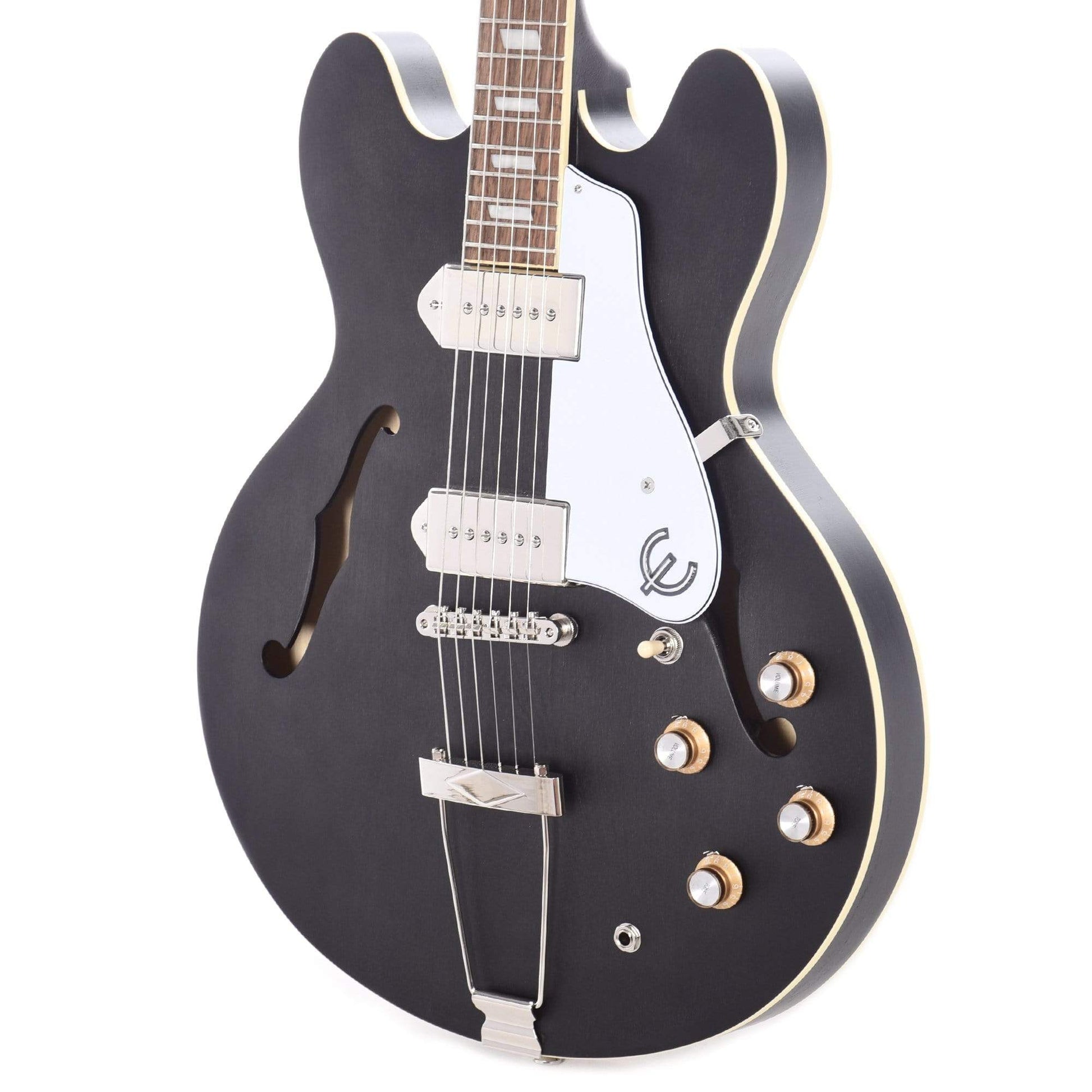 Epiphone Casino Worn Ebony Electric Guitars / Archtop