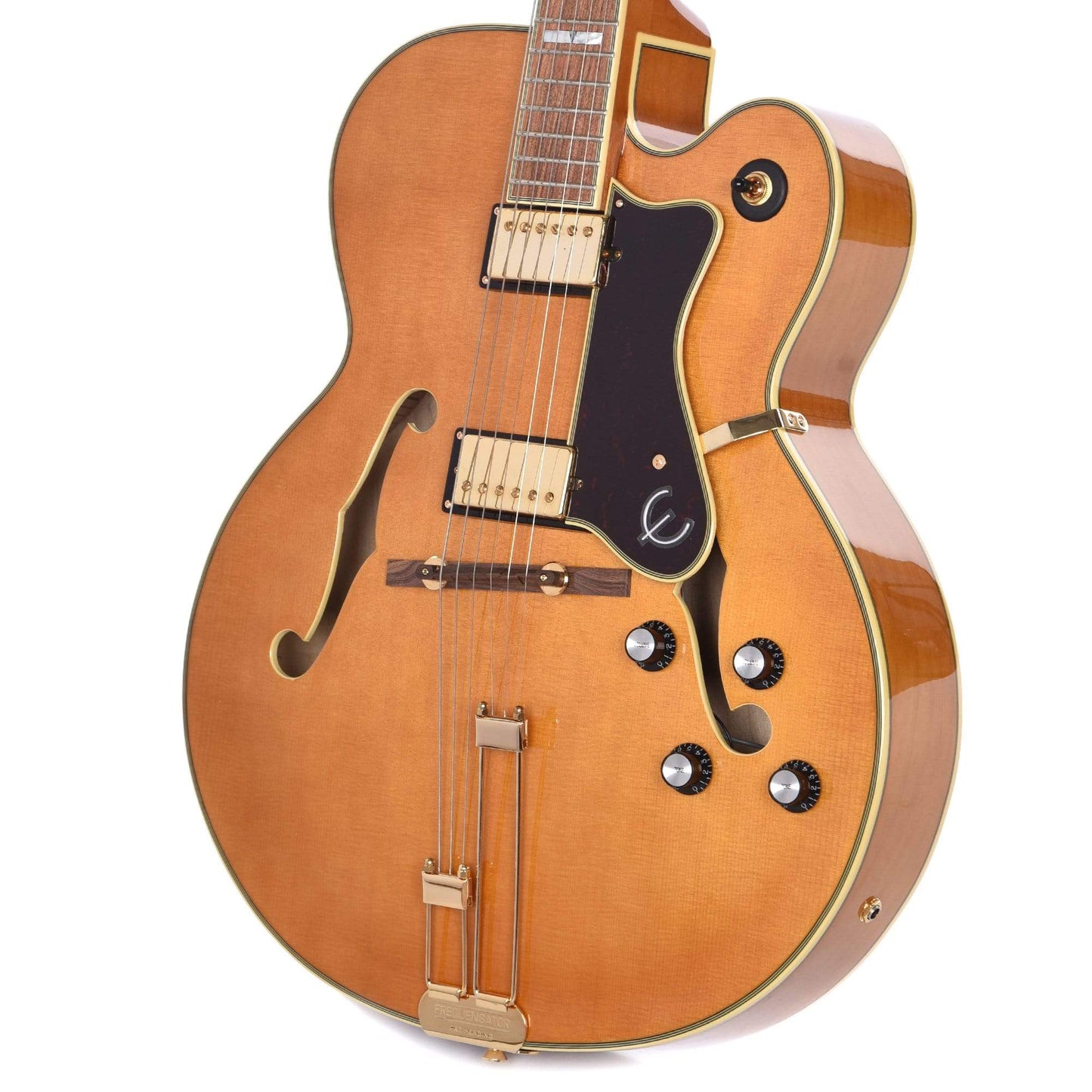 Epiphone Broadway Vintage Natural and Epiphone Hardshell Case Bundle Electric Guitars / Hollow Body