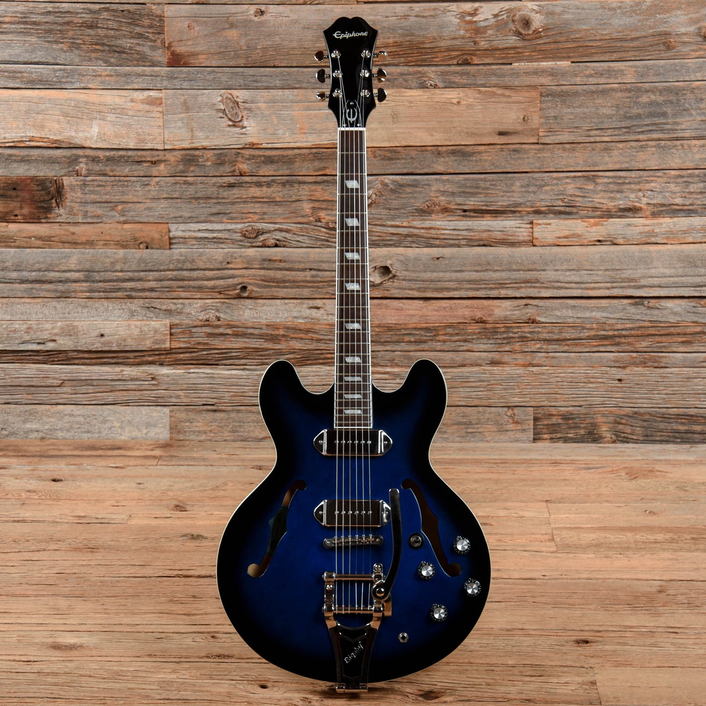 Epiphone Gary Clark Jr. Signature "Blak & Blu" Casino with Bigsby  2015 Electric Guitars / Hollow Body