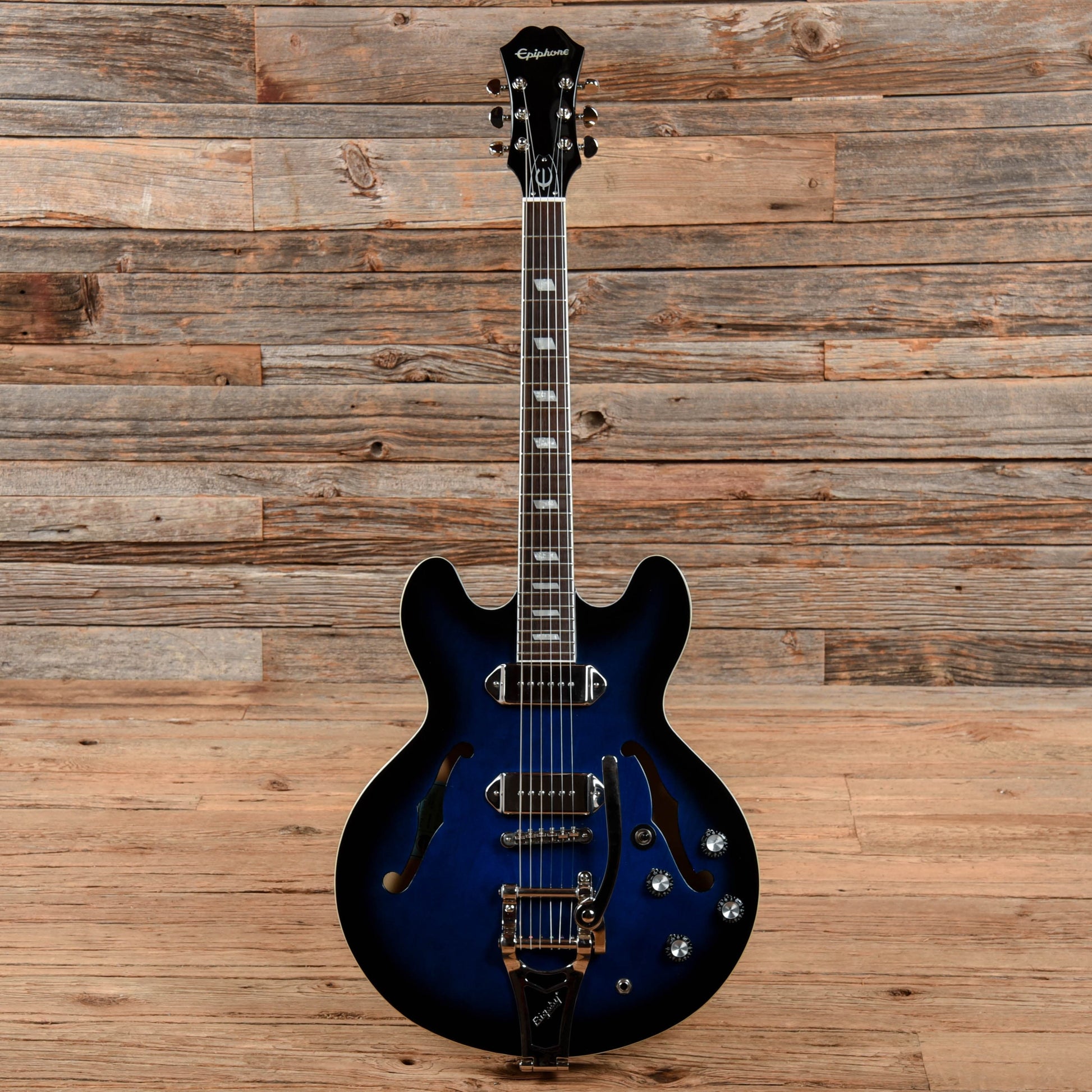 Epiphone Gary Clark Jr. Signature "Blak & Blu" Casino with Bigsby  2015 Electric Guitars / Hollow Body