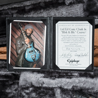 Epiphone Gary Clark Jr. Signature "Blak & Blu" Casino with Bigsby  2015 Electric Guitars / Hollow Body
