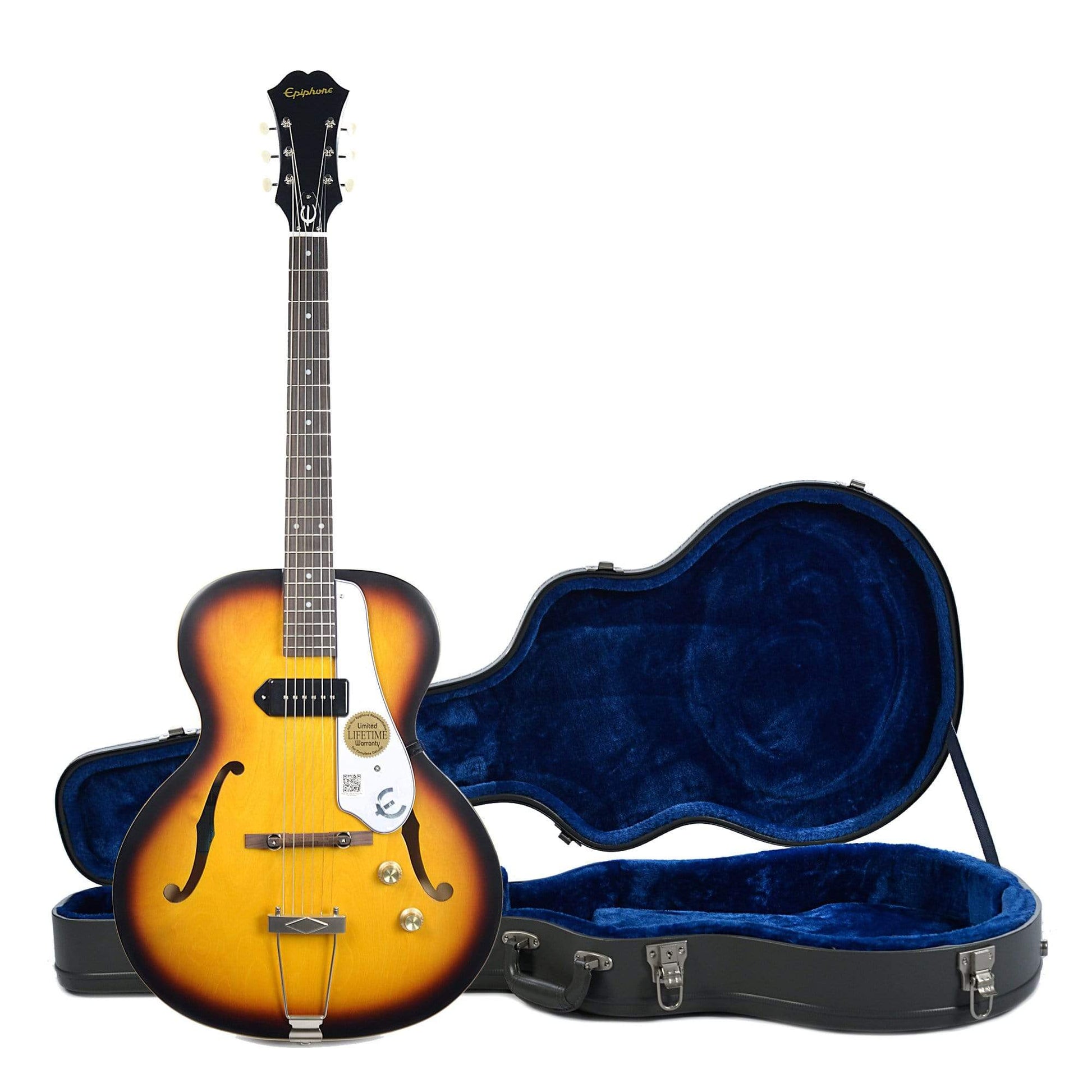 Epiphone Inspired by "1966" Century Archtop Vintage Sunburst w/Hardshell Case Electric Guitars / Hollow Body