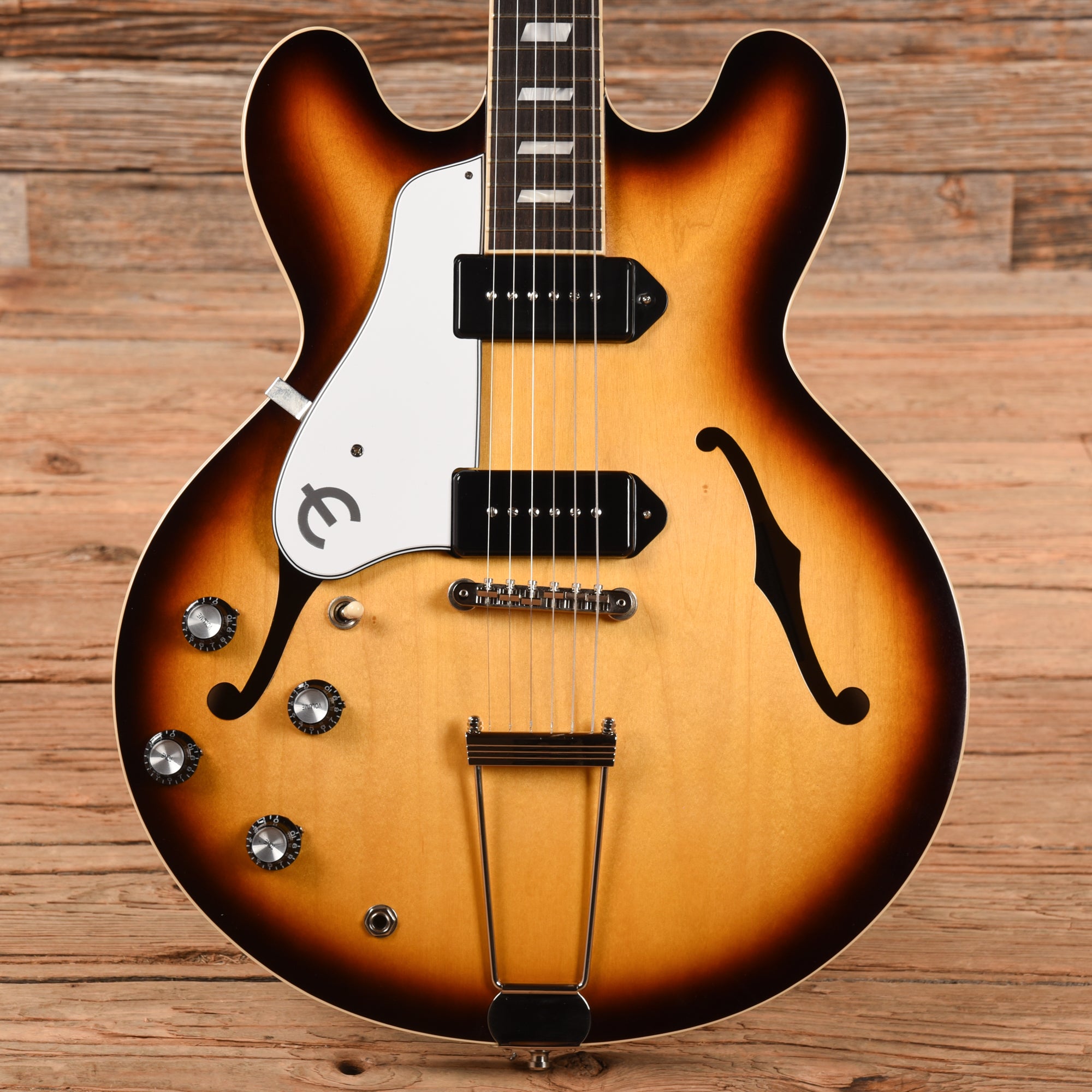 Epiphone USA Casino Vintage Burst 2022 LEFTY Electric Guitars / Hollow Body