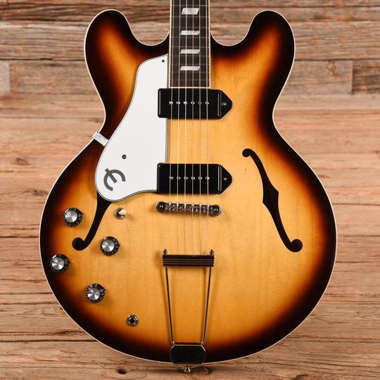 Epiphone USA Casino Vintage Burst 2022 LEFTY Electric Guitars / Hollow Body