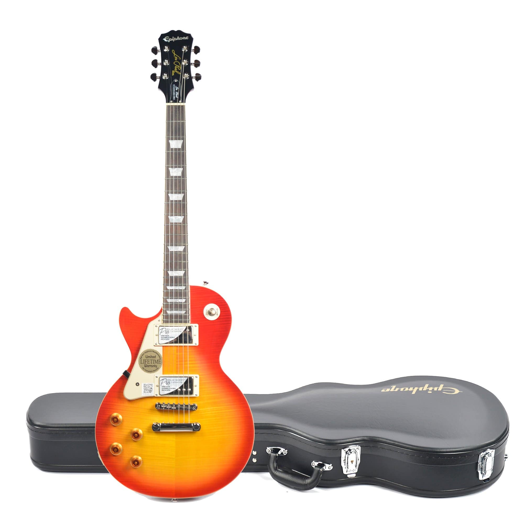Epiphone Les Paul STD Plus Top Pro LEFTY Heritage Cherry Sunburst w/ProBuckers & Coil-Tap w/Hardshell Case Electric Guitars / Left-Handed,Electric Guitars / Solid Body
