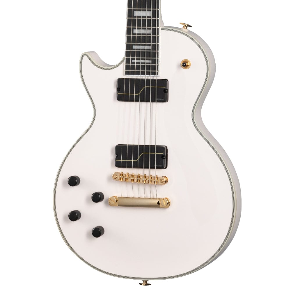 Epiphone Artist Matt Heafy Les Paul Custom Origins LEFTY 7-String Bone White Electric Guitars / Left-Handed