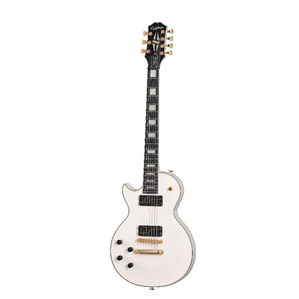 Epiphone Artist Matt Heafy Les Paul Custom Origins LEFTY 7-String Bone White Electric Guitars / Left-Handed