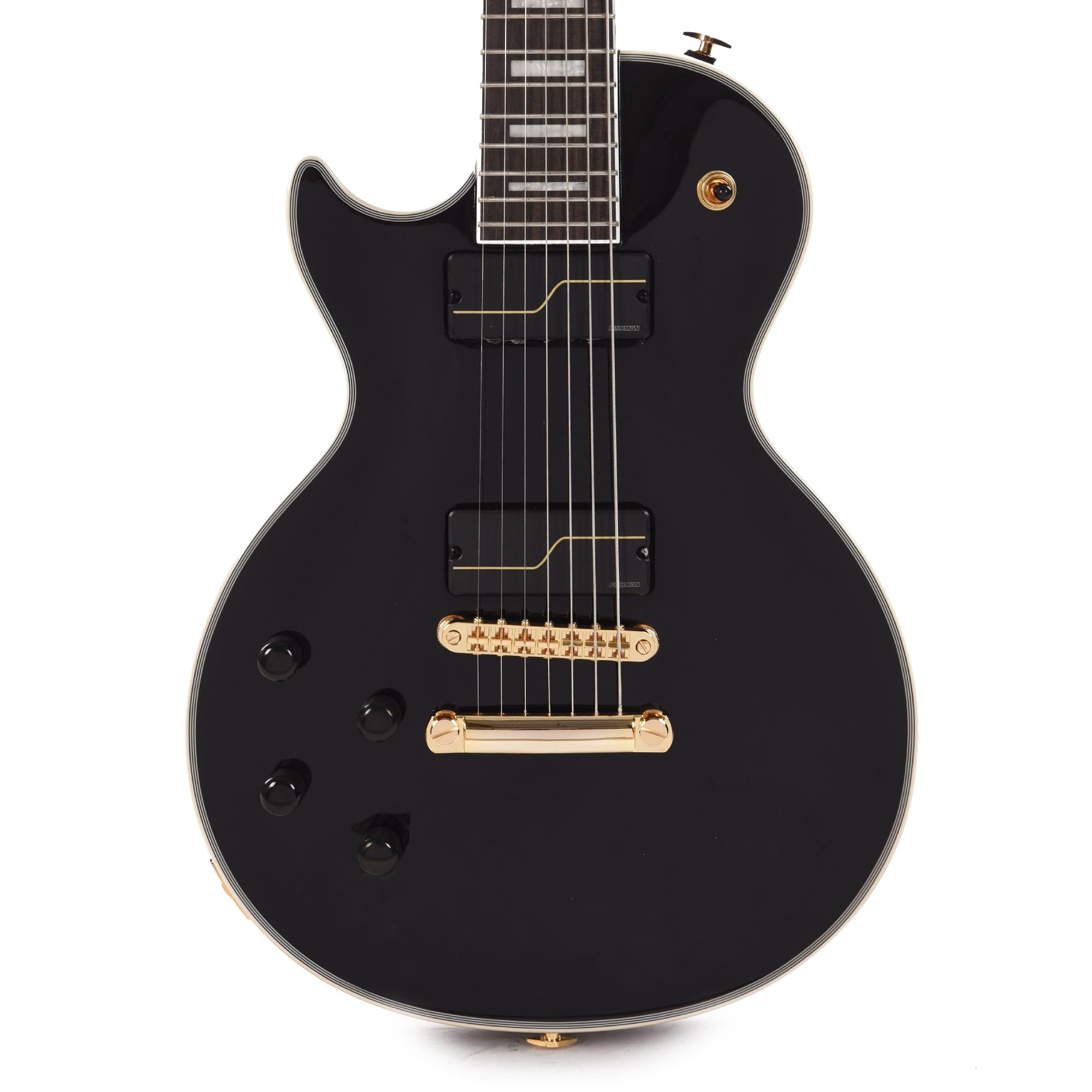 Epiphone Artist Matt Heafy Les Paul Custom Origins LEFTY 7-String Ebony Electric Guitars / Left-Handed
