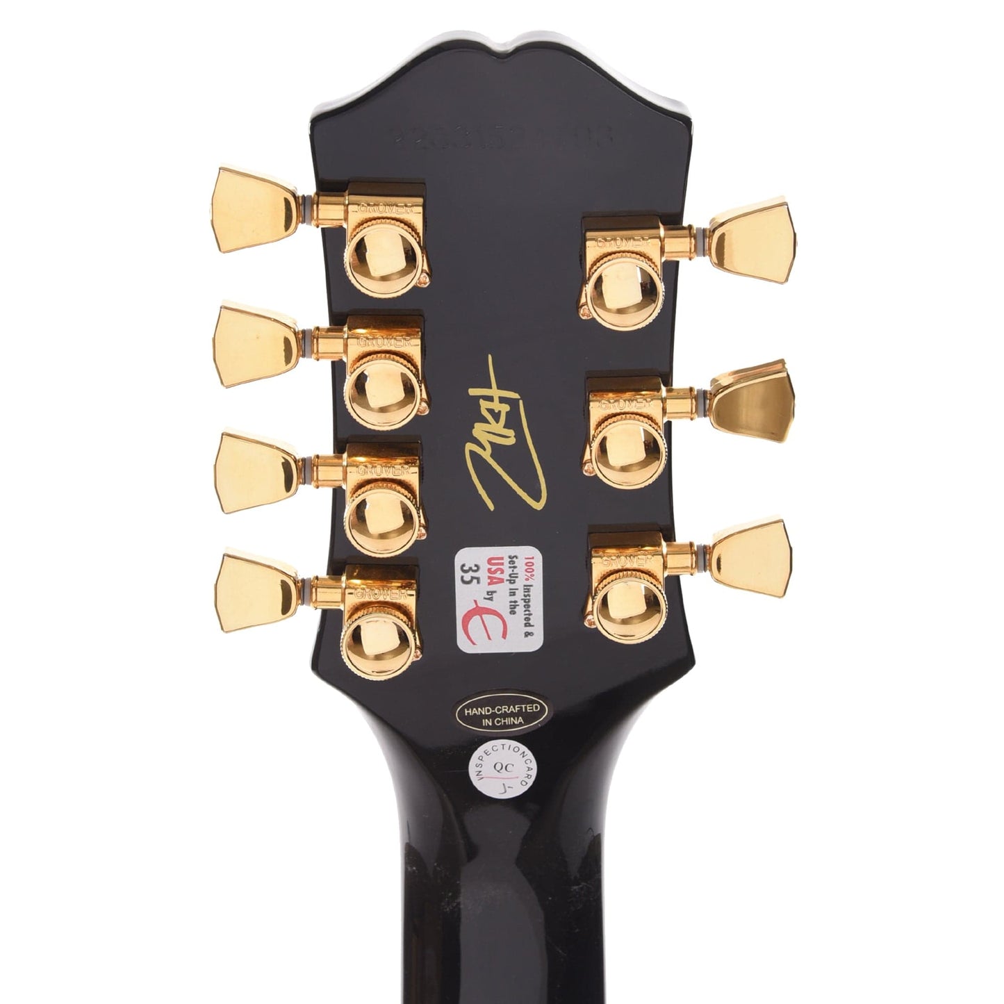 Epiphone Artist Matt Heafy Les Paul Custom Origins LEFTY 7-String Ebony Electric Guitars / Left-Handed