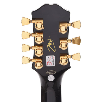 Epiphone Artist Matt Heafy Les Paul Custom Origins LEFTY 7-String Ebony Electric Guitars / Left-Handed