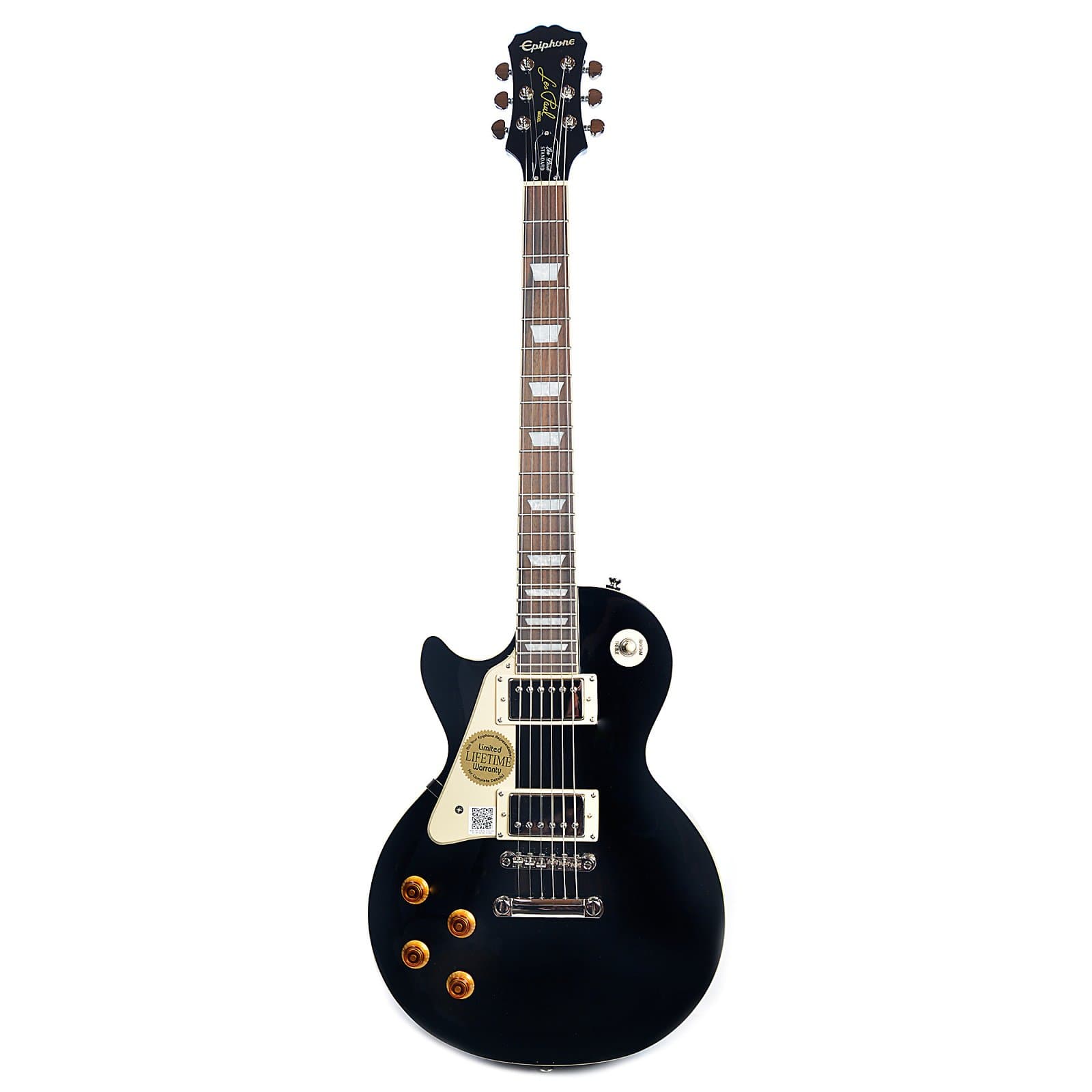 Epiphone Les Paul Standard Ebony Left-Handed Electric Guitars / Left-Handed