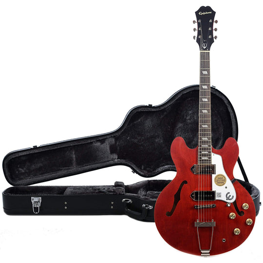 Epiphone Casino Cherry CH and Epiphone Hardshell Case Bundle Electric Guitars / Semi-Hollow