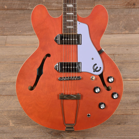 Epiphone Casino Worn Sunrise Orange Electric Guitars / Semi-Hollow