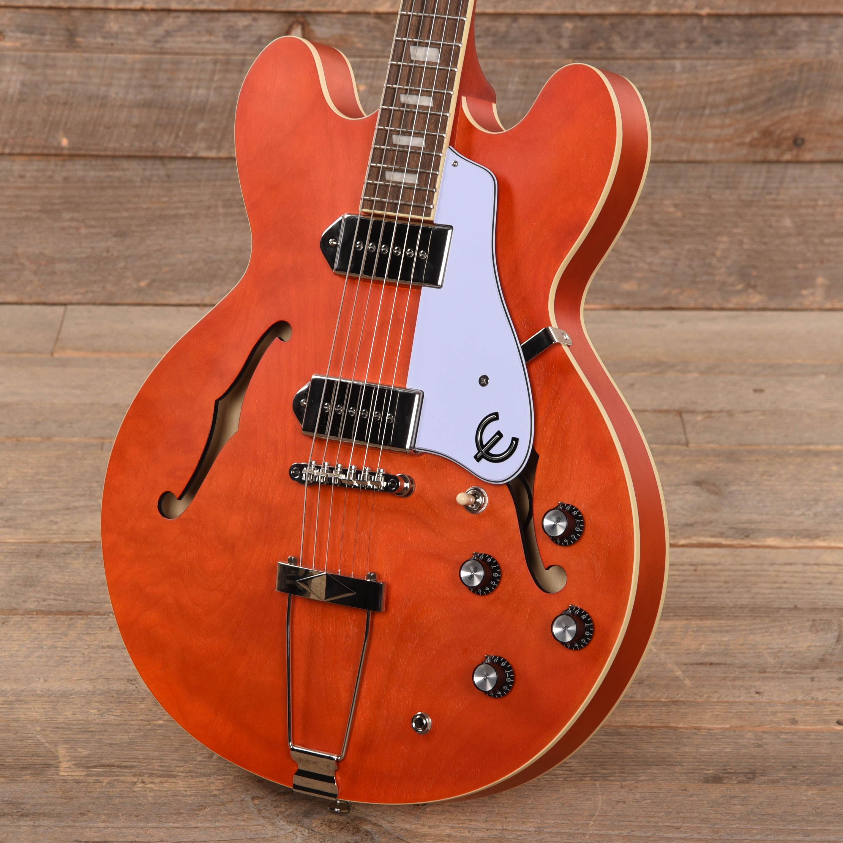 Epiphone Casino Worn Sunrise Orange Electric Guitars / Semi-Hollow
