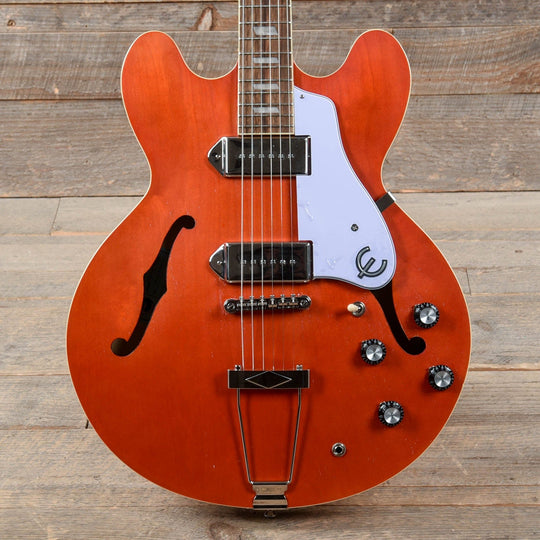 Epiphone Casino Worn Sunrise Orange Electric Guitars / Semi-Hollow