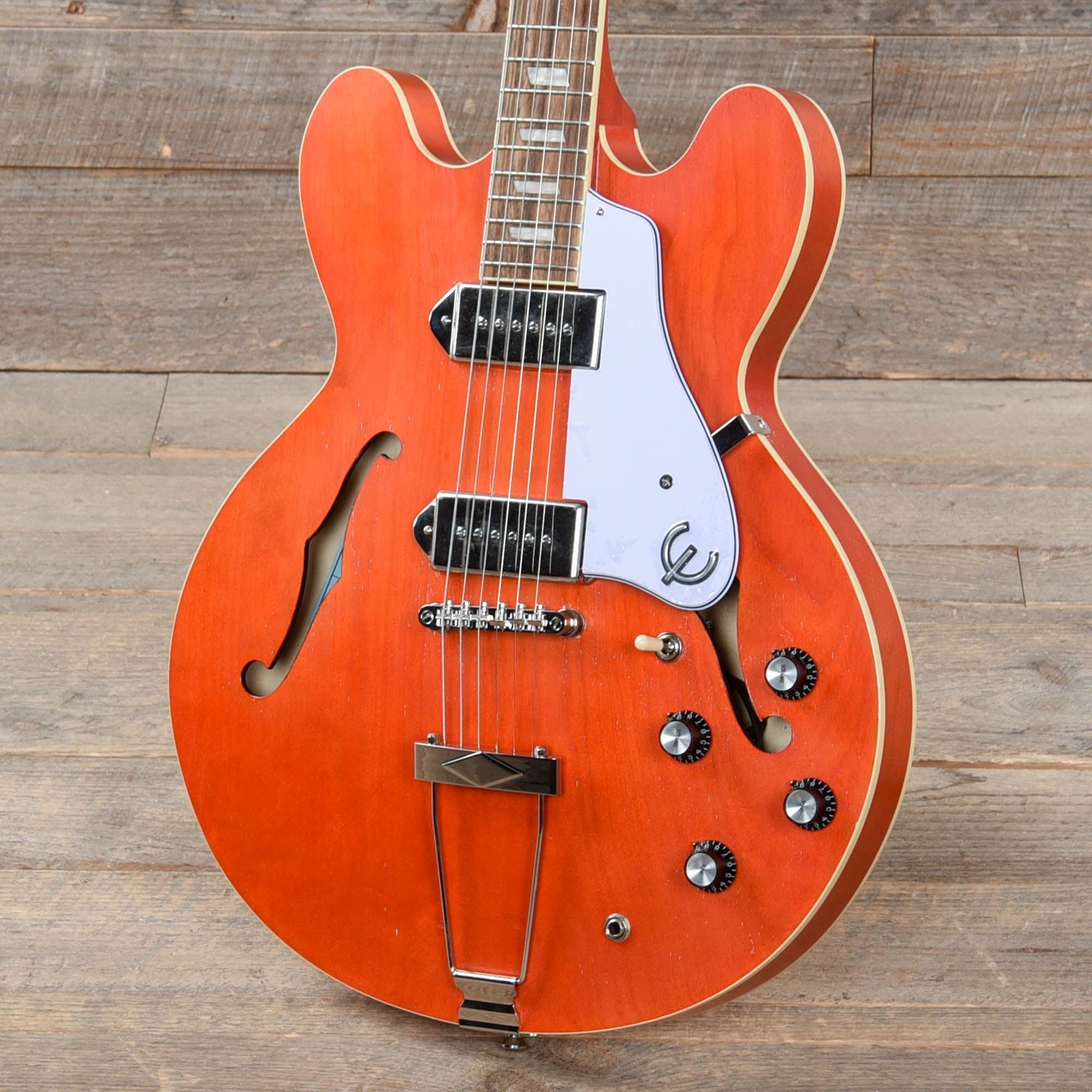 Epiphone Casino Worn Sunrise Orange Electric Guitars / Semi-Hollow