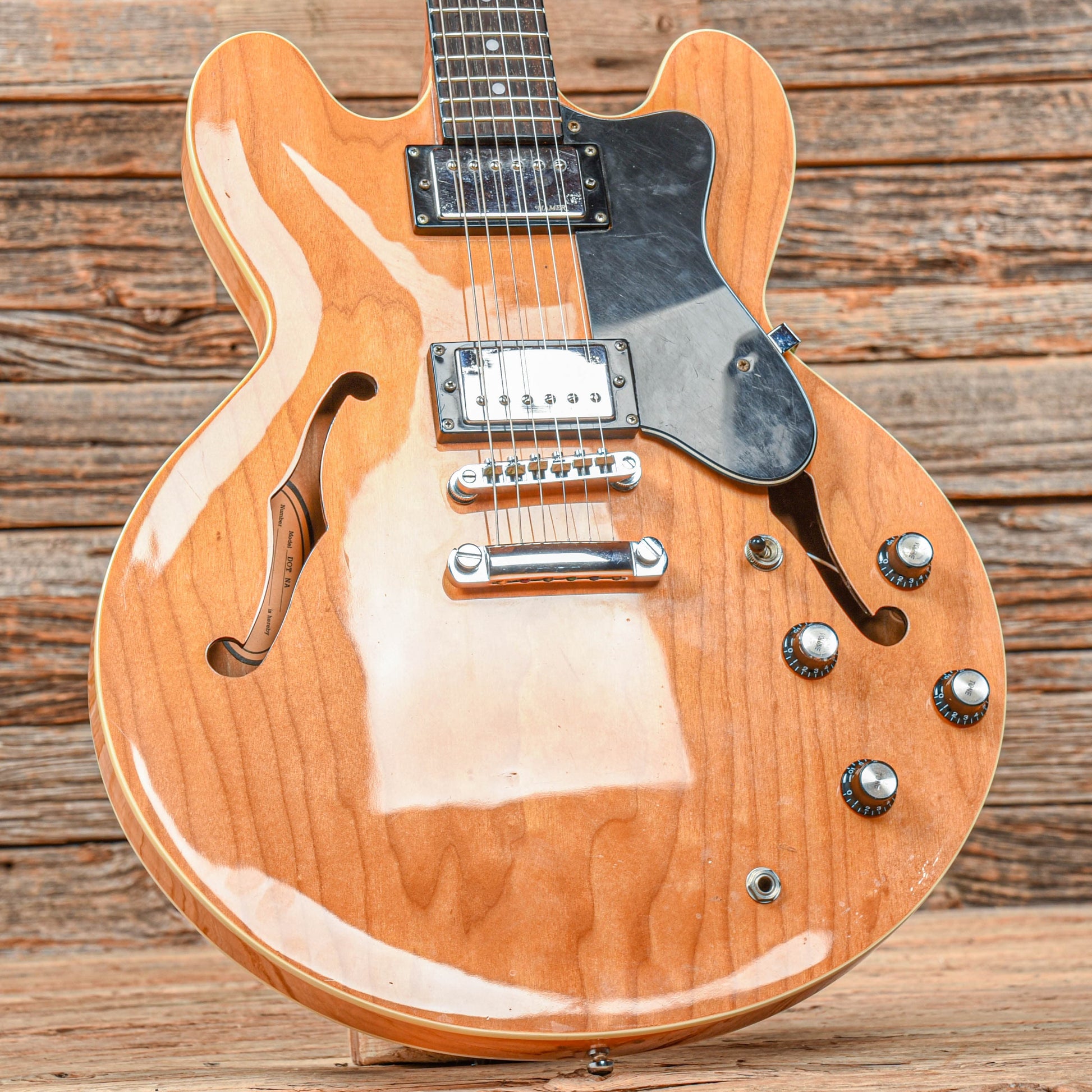 Epiphone Dot Natural 2002 Electric Guitars / Semi-Hollow