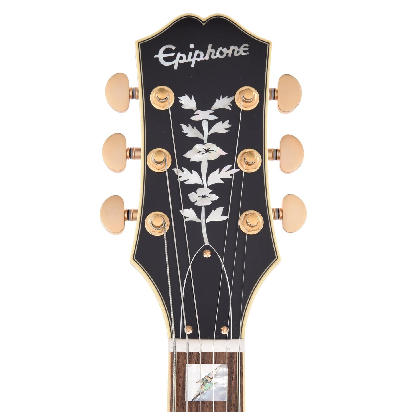 Epiphone Emily Wolfe Sheraton Stealth Black Aged Gloss Electric Guitars / Semi-Hollow